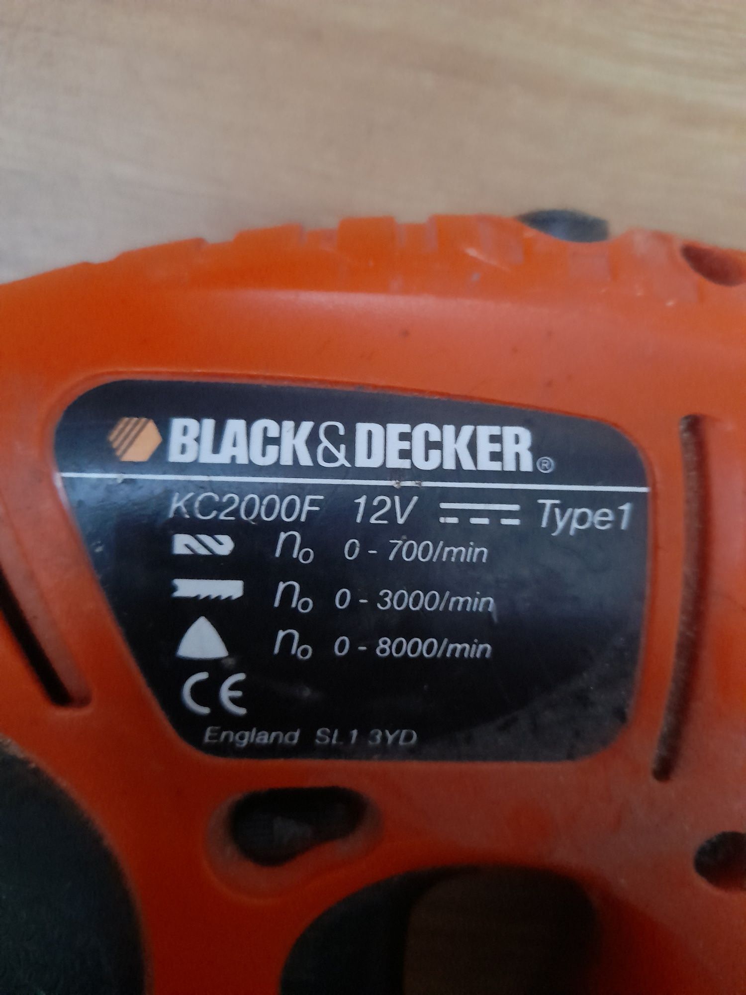 Black Decker kc2000f 12v quattro