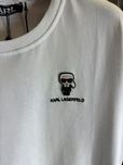 EXCLUSIVE KARL LAGERFELD Женская футболка Карл белая черная хлопок топ