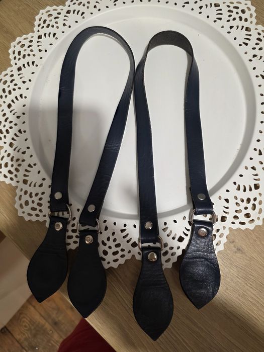 Uchwyty do obag granat skóra