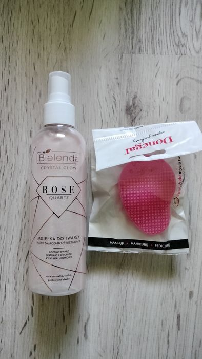 Zestaw Bielenda Rose Quartz + silikonowa szczoteczka Donegal