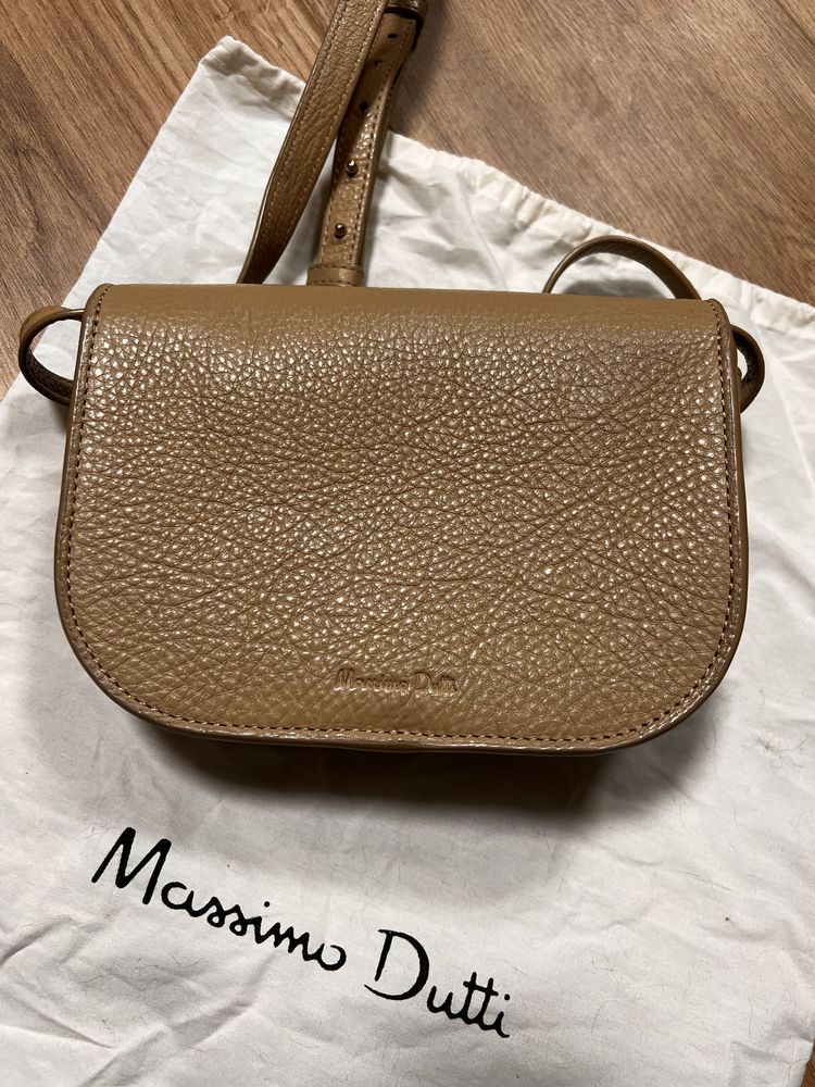 Сумка бежевая Massimo Dutti