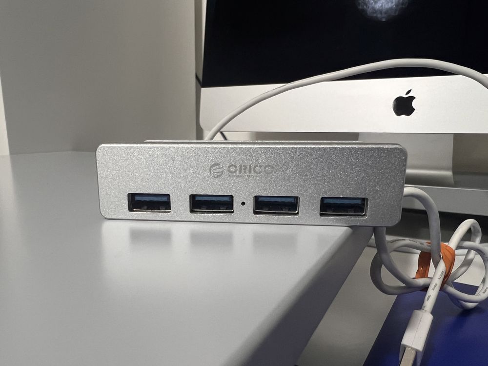 USB Hub 4 entradas blue marca ORICO para Mac