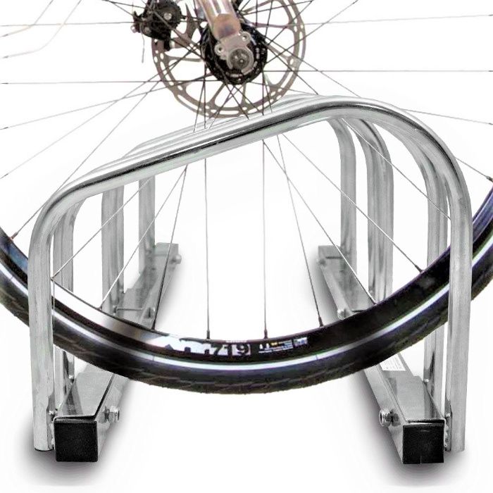 Stojak na rowery 3 stanowiska - montaż pionowy lub poziomy