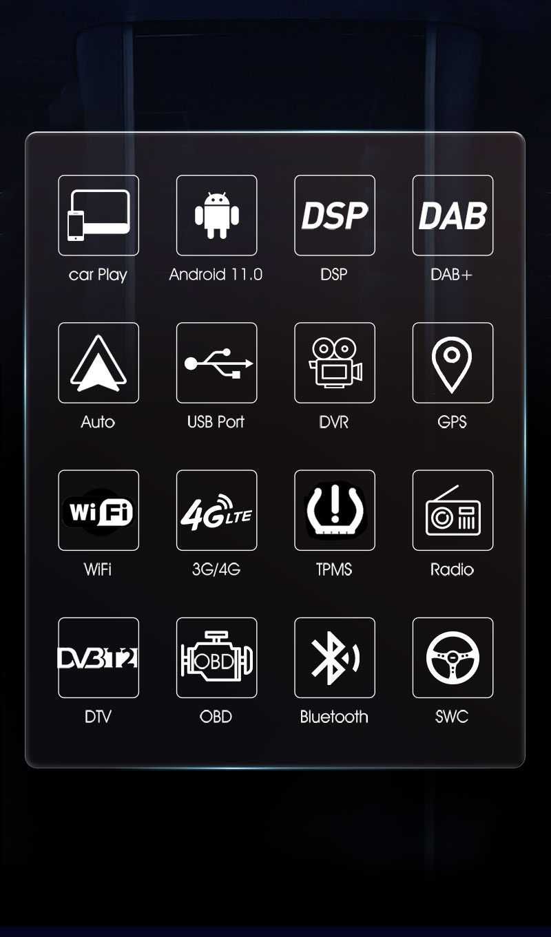 Radio FM DAB+ Android WiFi DVD MP3 GPS USB SD Opel Astra Vectra Corsa
