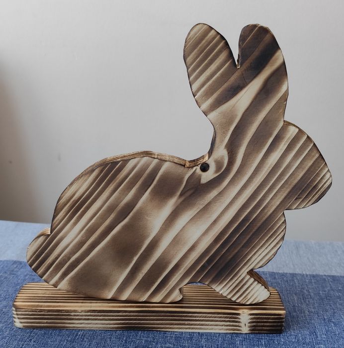 Zając zajączek drewniany