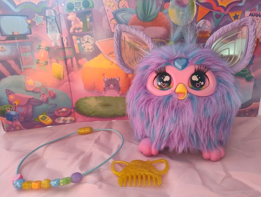 Śliczny Furby 2.0 maskotka fioletowa
