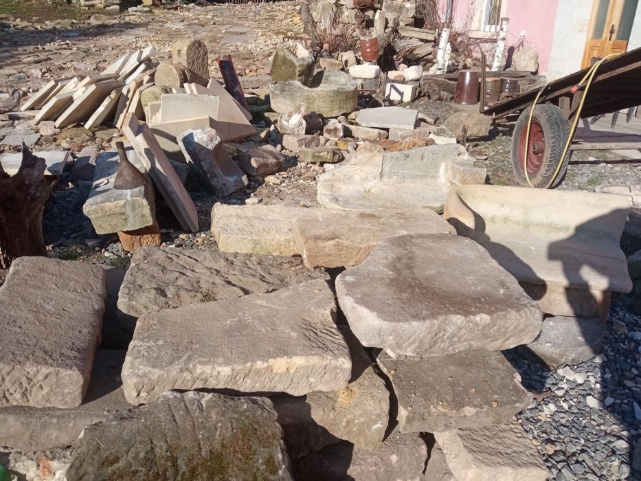 Kamień ścieżkowy płytki chodnikowe z piaskowca poniemieckiego