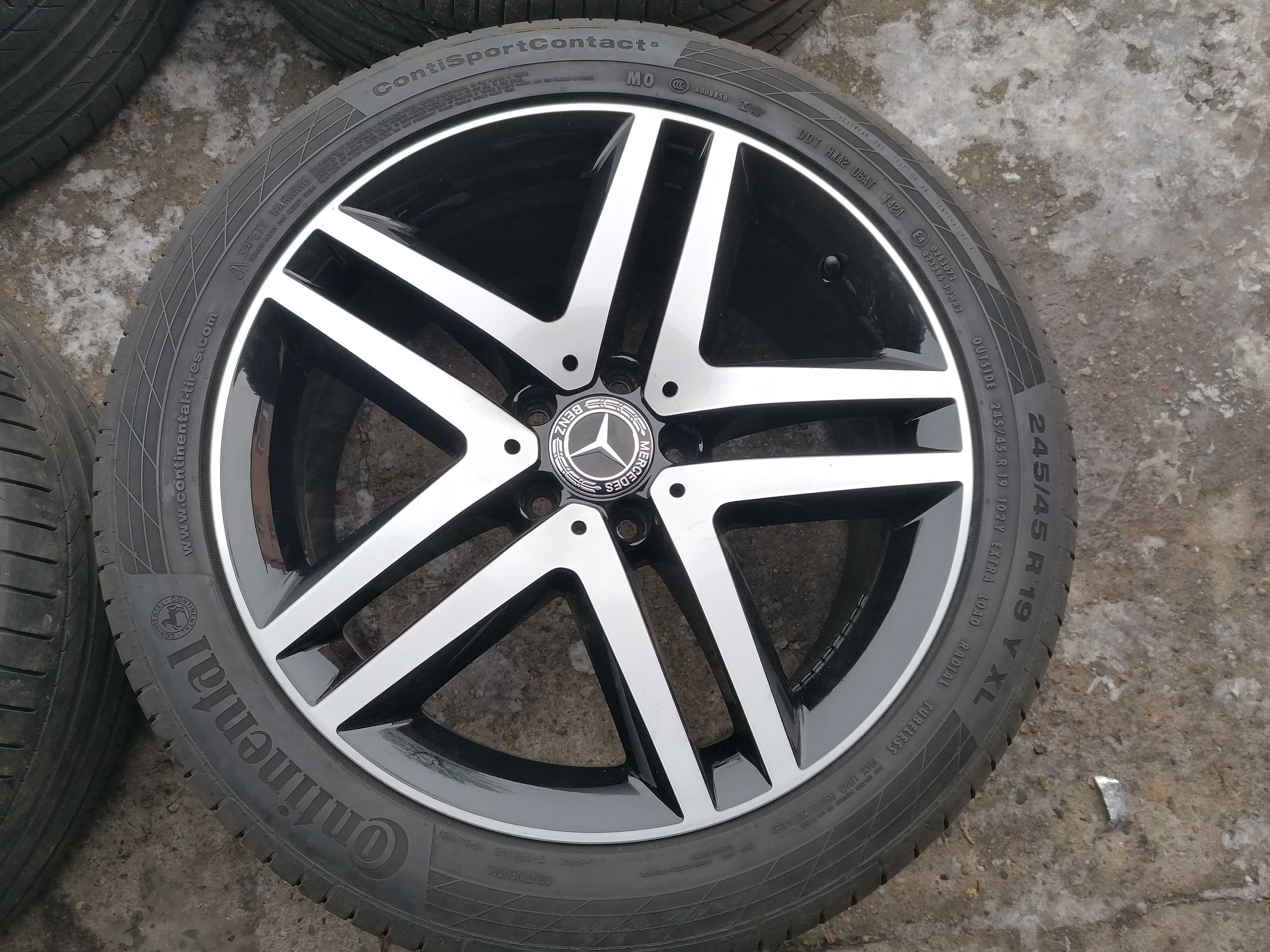 Koła 19" mercedes amg v klasa w447 z czujnikami lato Continental