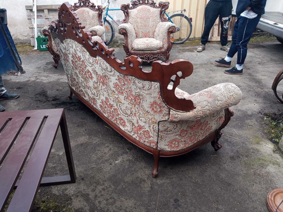 Meble Barokowe kanapa 3os.plus dwa fotele