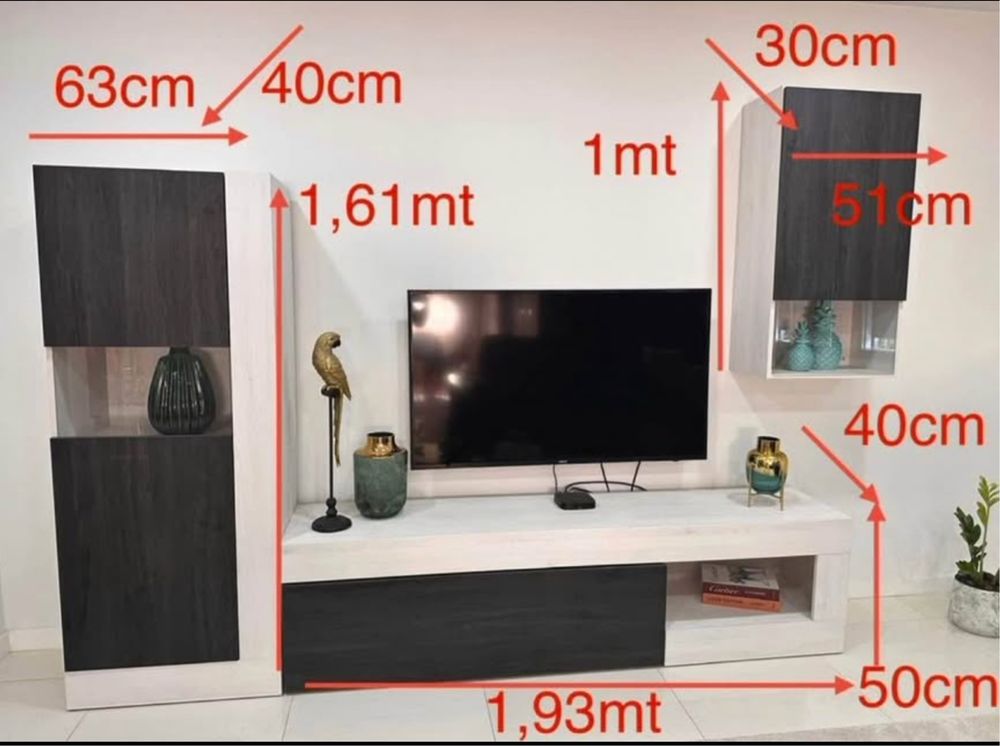 Moveis de sala + mesa de centro - como novo