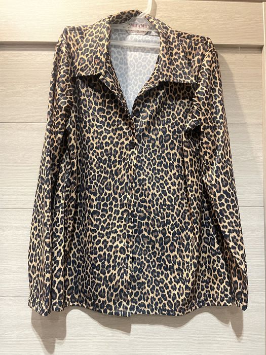 Блузка в леопардовий принт, сорочка