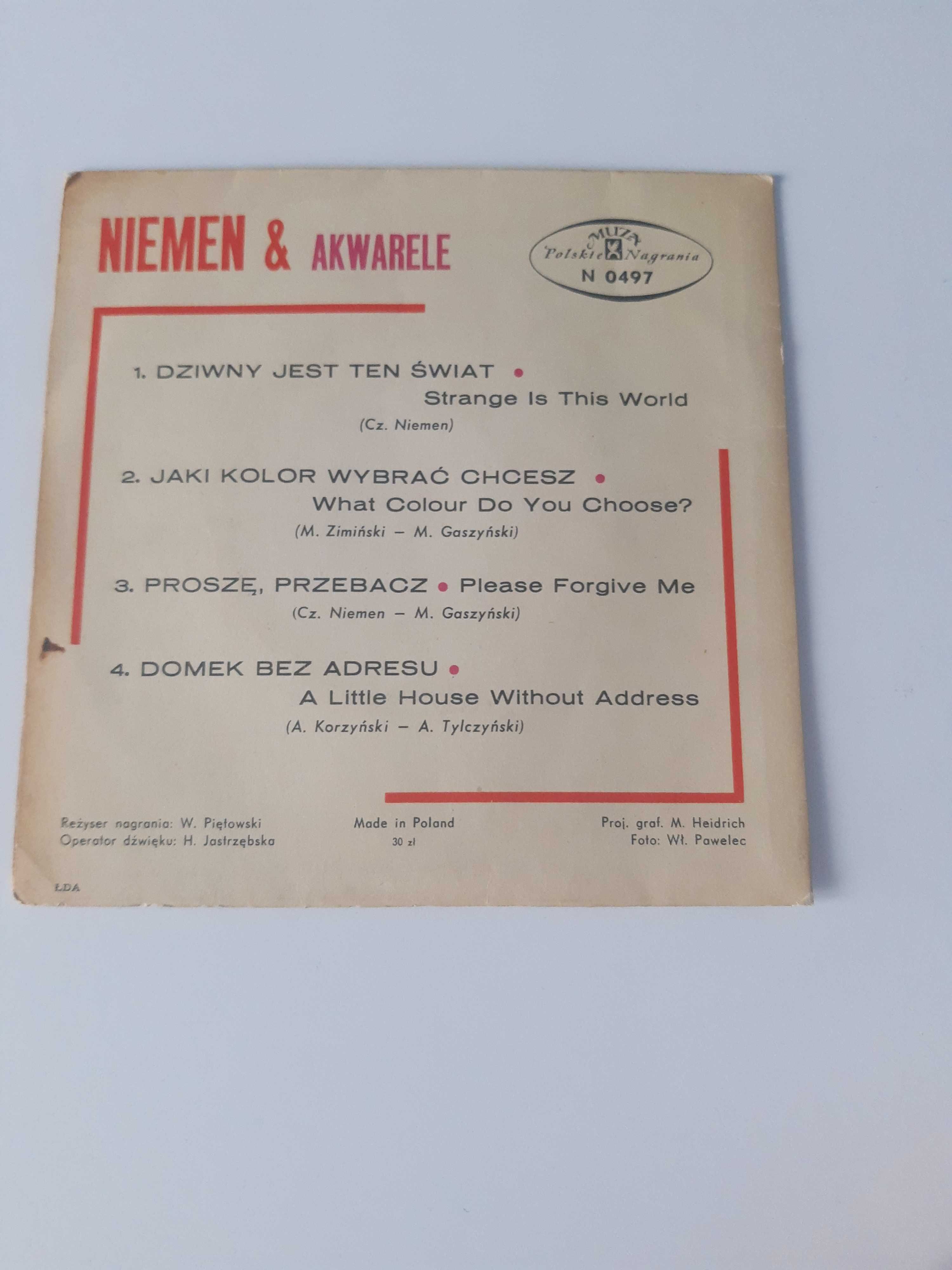 Niemen & Akwarele płyta winylowa