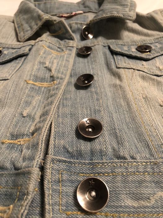 Bluza jeans krótka 9/10 lat