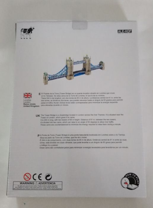 SALDOS - Puzzle 3D Tower Bridge Londres novo. OFERTA DIA DOS NAMORADOS