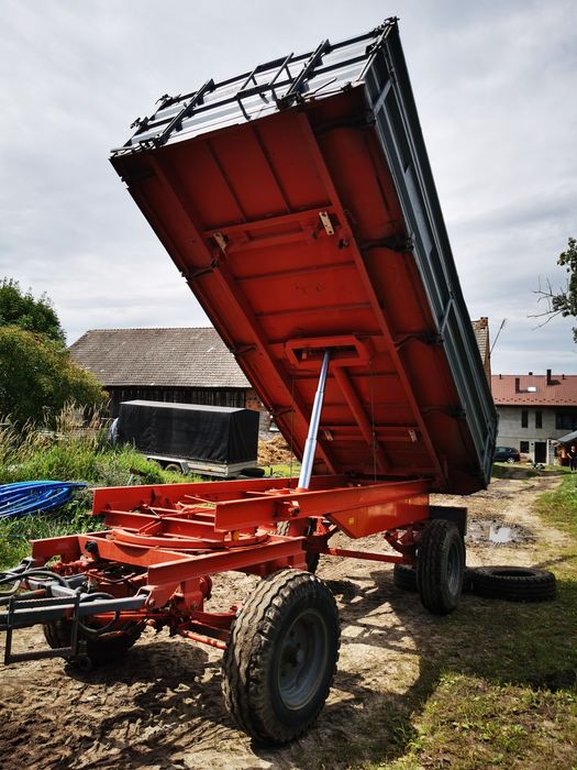 Przyczepa rolnicza Bergmann 8t 3 strony wywrotka zarejestrowana