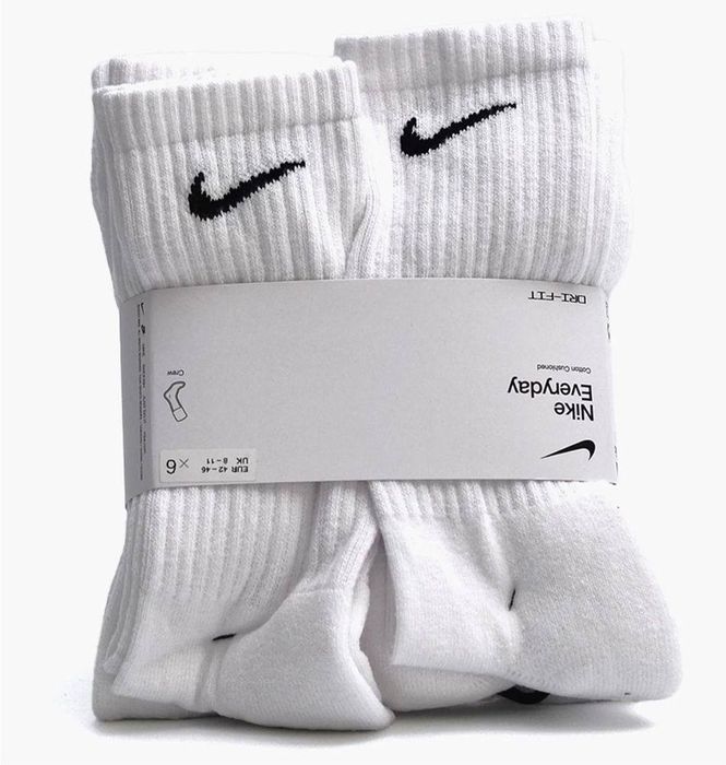 Шкарпетки унісекс Nike U Nk Everyday Cush Crew (3 пари) White