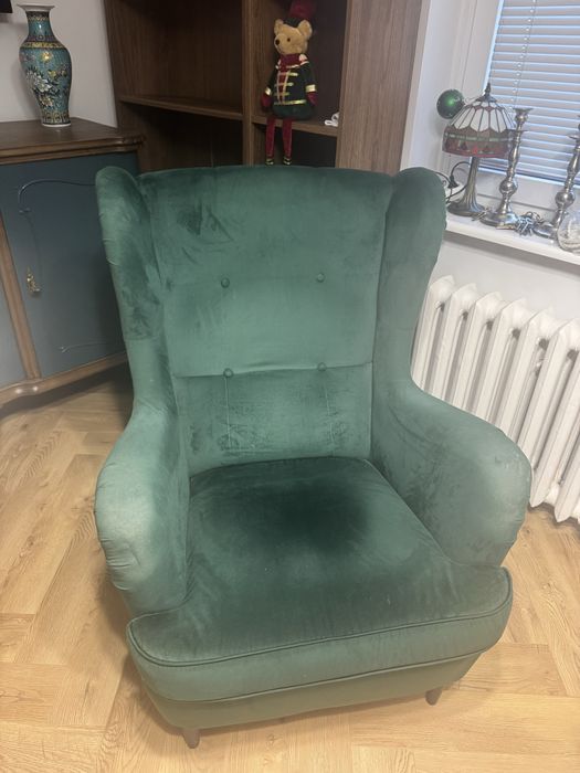 Fotel zielony uzywany