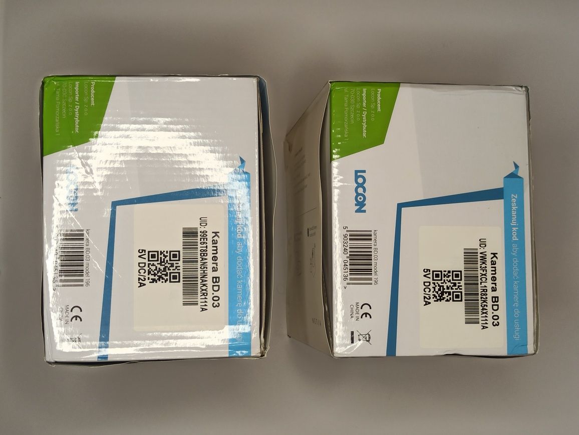 Dwie kamery sieciowe, własny adres IP, WiFi, obrotowe