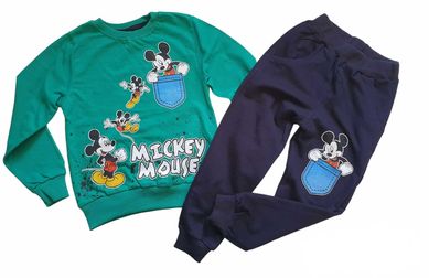 Wyprzedaż!Mickey nowy bawełniany dres chłopięcy 110-116 cm