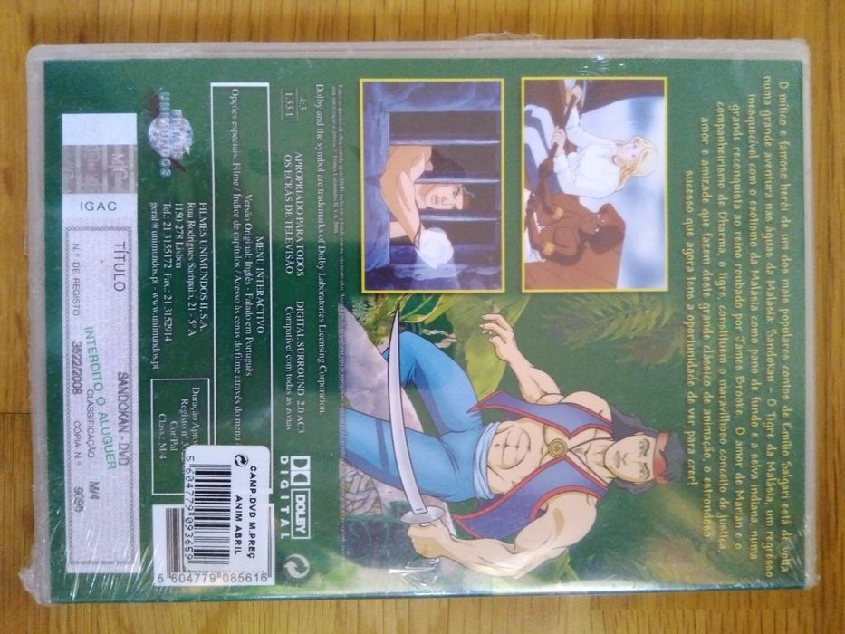 Sandokan - dvd novo