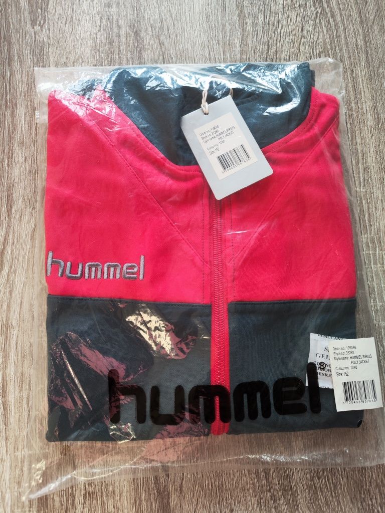 Bluza sportowa rozsuwana Hummel, rozmiar 152 cm, nowa z metką, kieszen