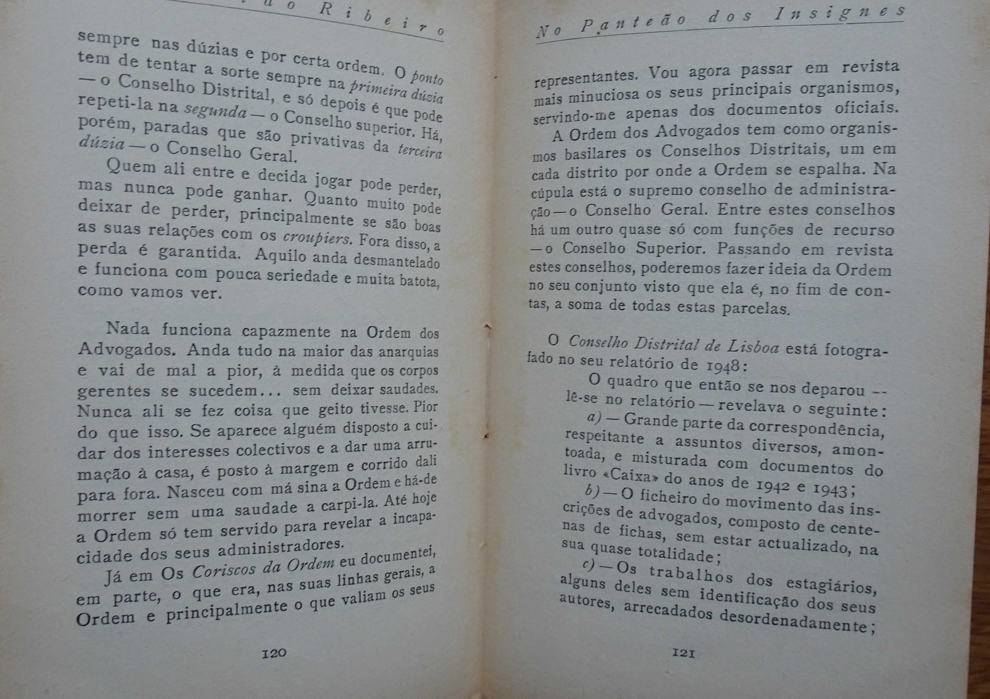 No Panteão dos Insignes de Sebastião Ribeiro - 1º Edição Ano 1953