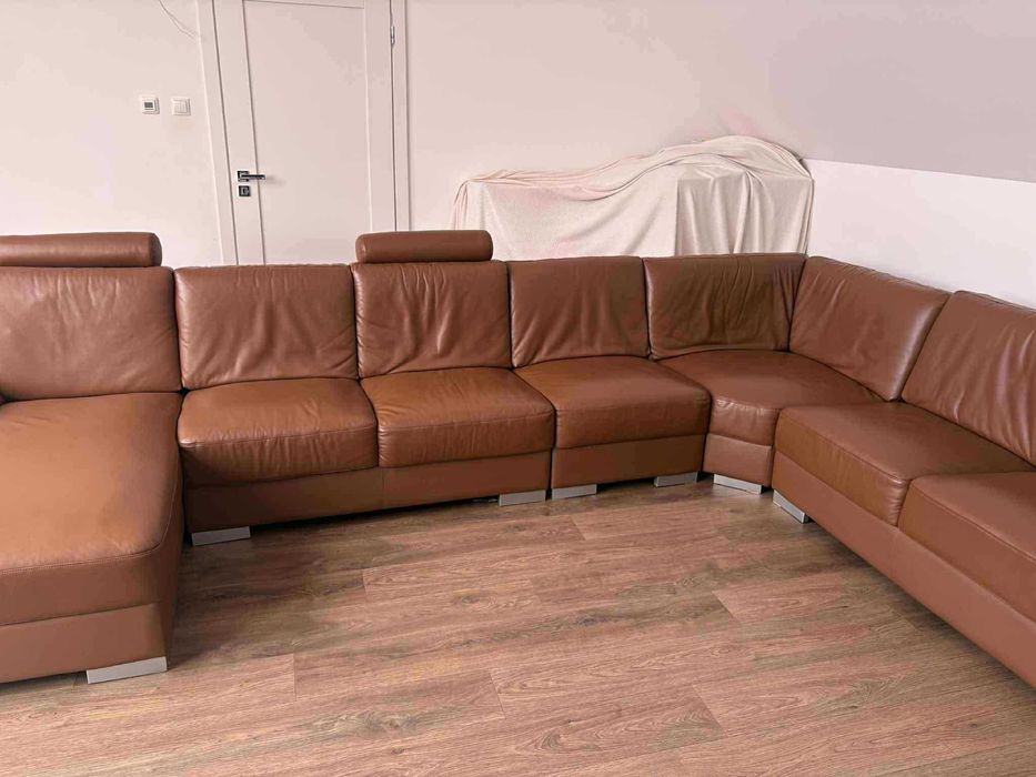 Skórzana sofa modułowa