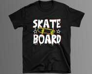 koszulka sportowa dla skatera, koszulka z grafiką skater skate sport