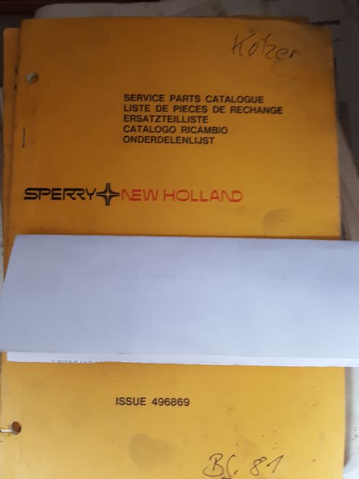 Katalog części NEW HOLLAND NH 8040, 8050, TX64, TX66, 1520 CLAYSON