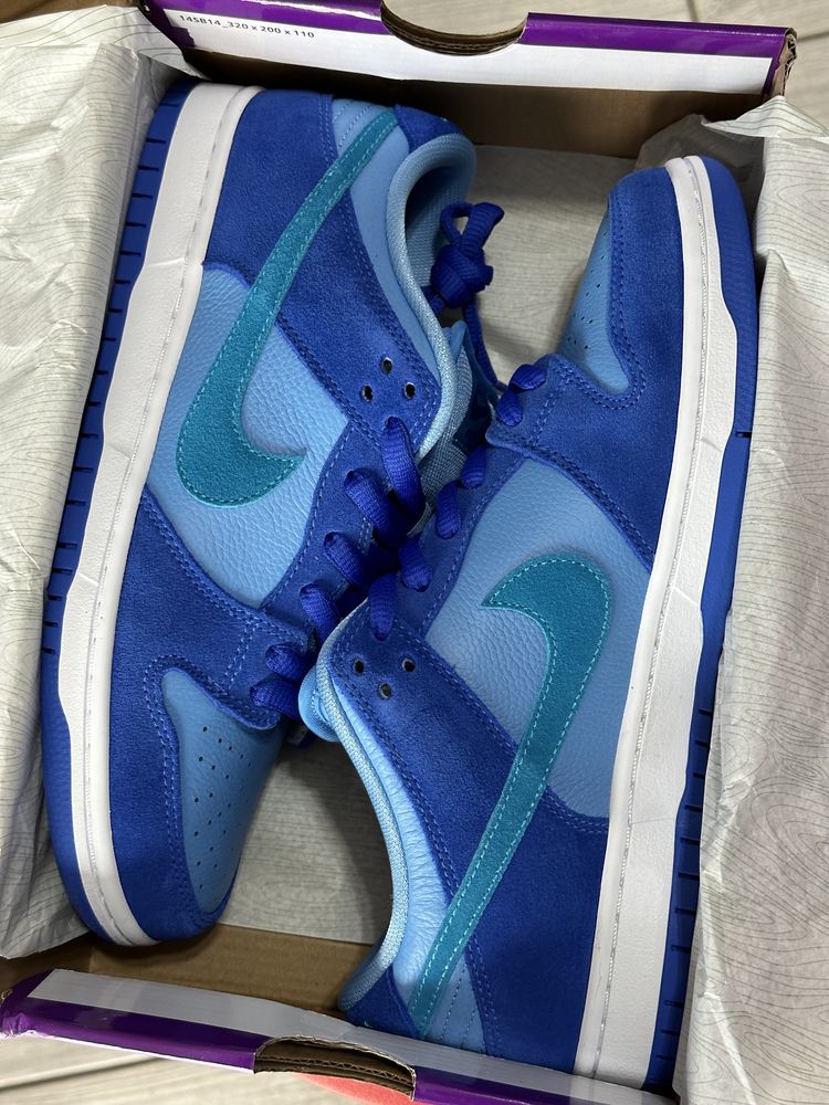 Кросівки Nike SB Dunk Low Blue Raspberry Найки Данки сині голубі замша