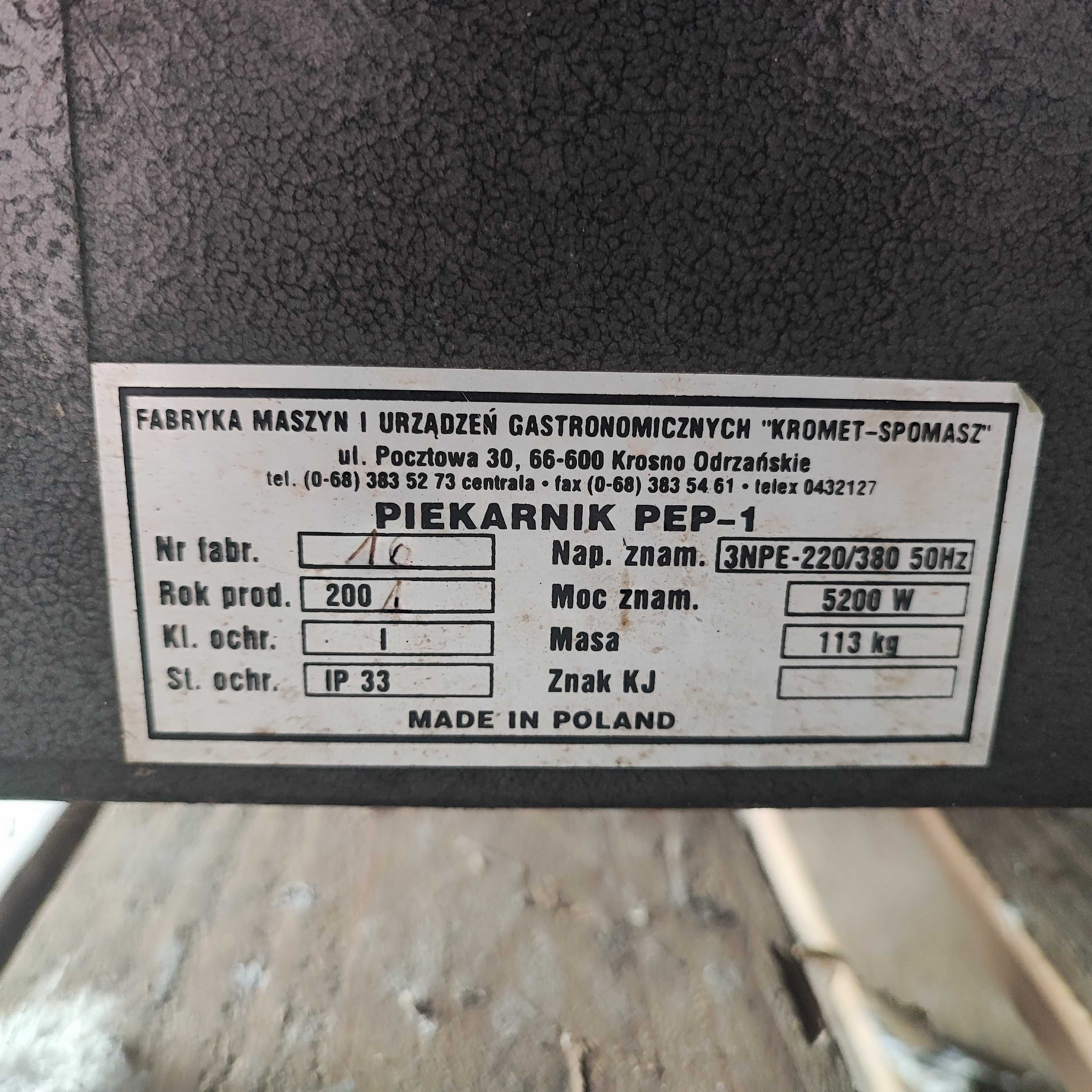 Piec do pizzy piekarnik PEP-1