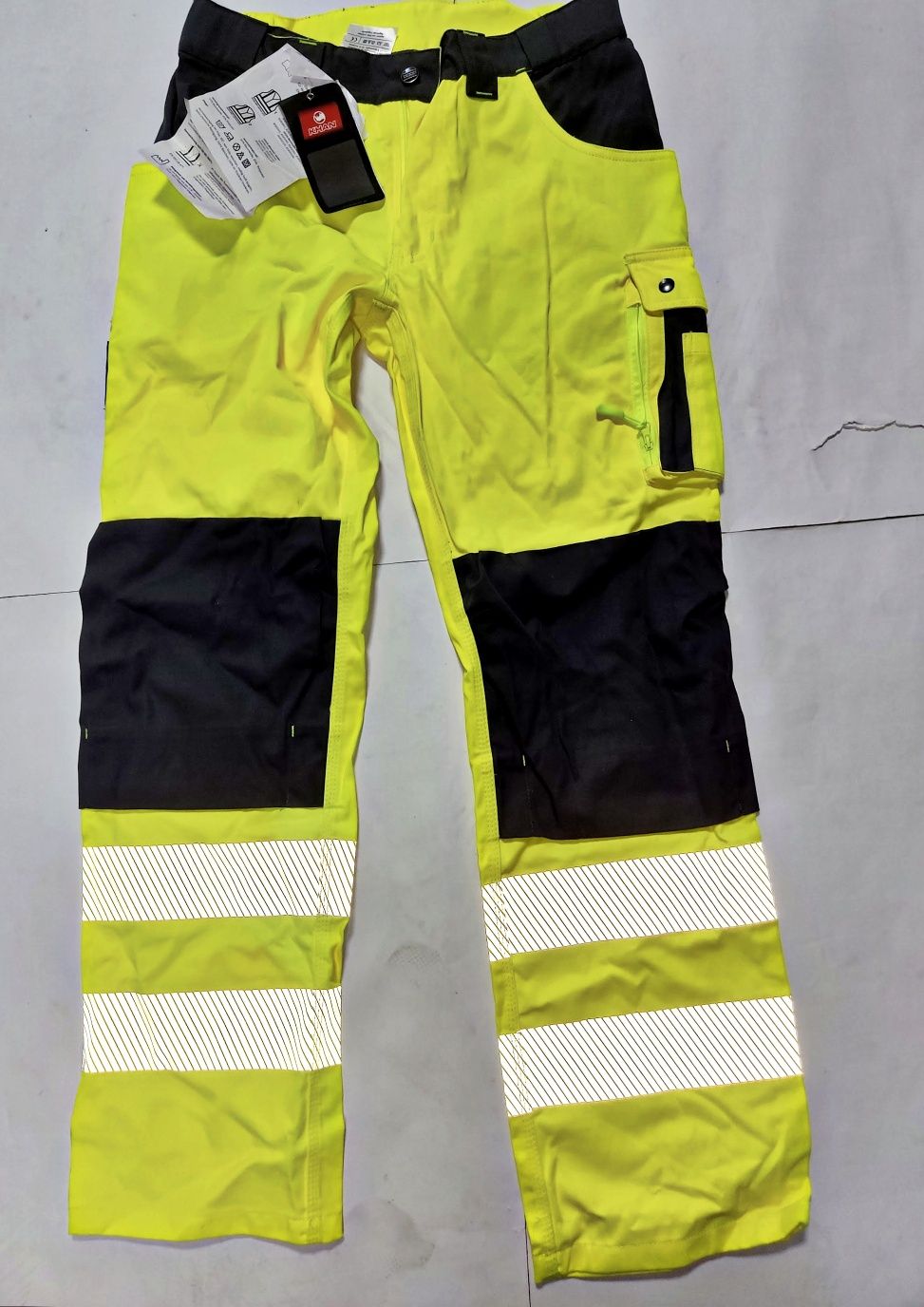 Рабочие сигнальные брюки Khan Hivis,светоотражение,48-50р.