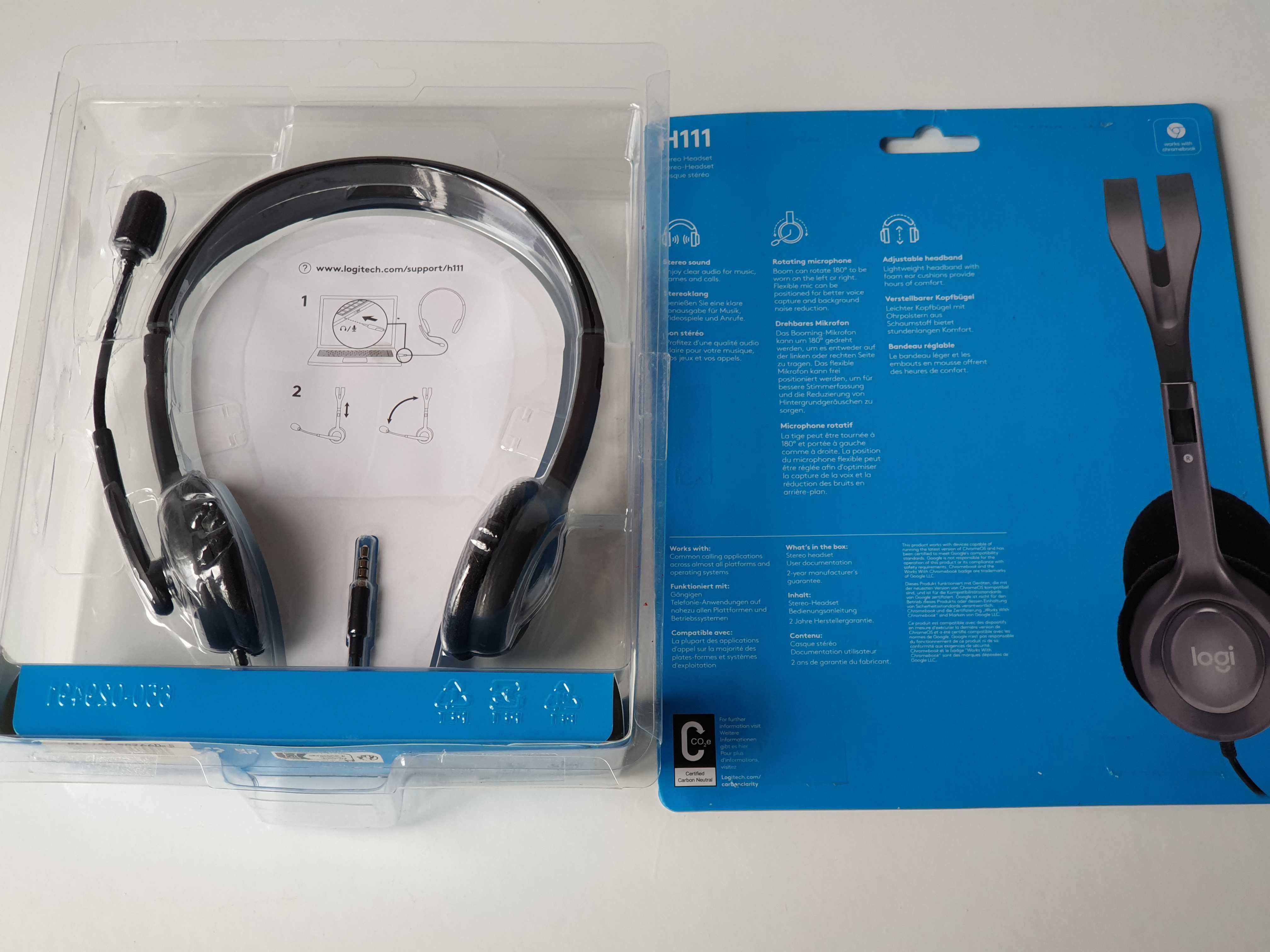 Навушники Logitech H111 з мікрофоном