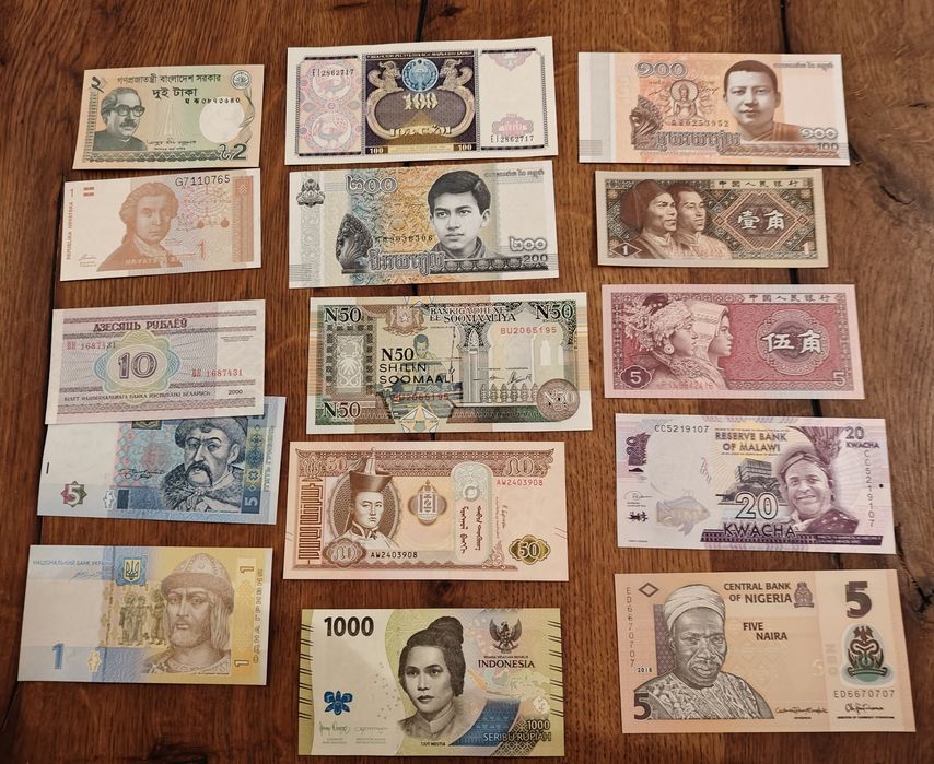 Banknoty mix z świata 30 szt