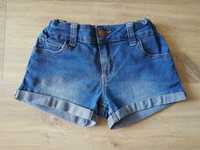 Primark jeansowe szorty krótkie spodenki roz. 134 Regulacja w pasie