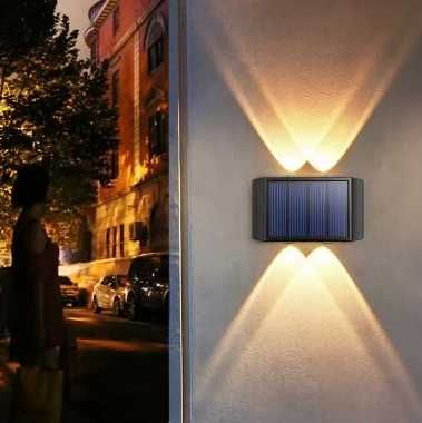 Lampka solarna - kinkiet LED  - zewnętrzna - dekoracyjna - zewnętrzna
