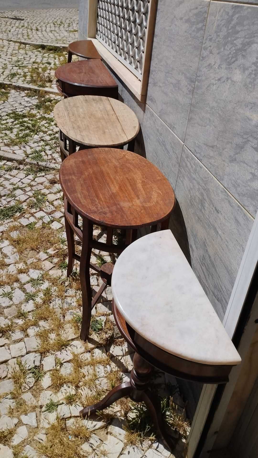 Mesas de apoio para reciclar