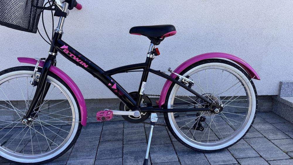Gwarancja! Jak nowy rower B’twin koła 20” dla dziewczynki ok4-7 lat
