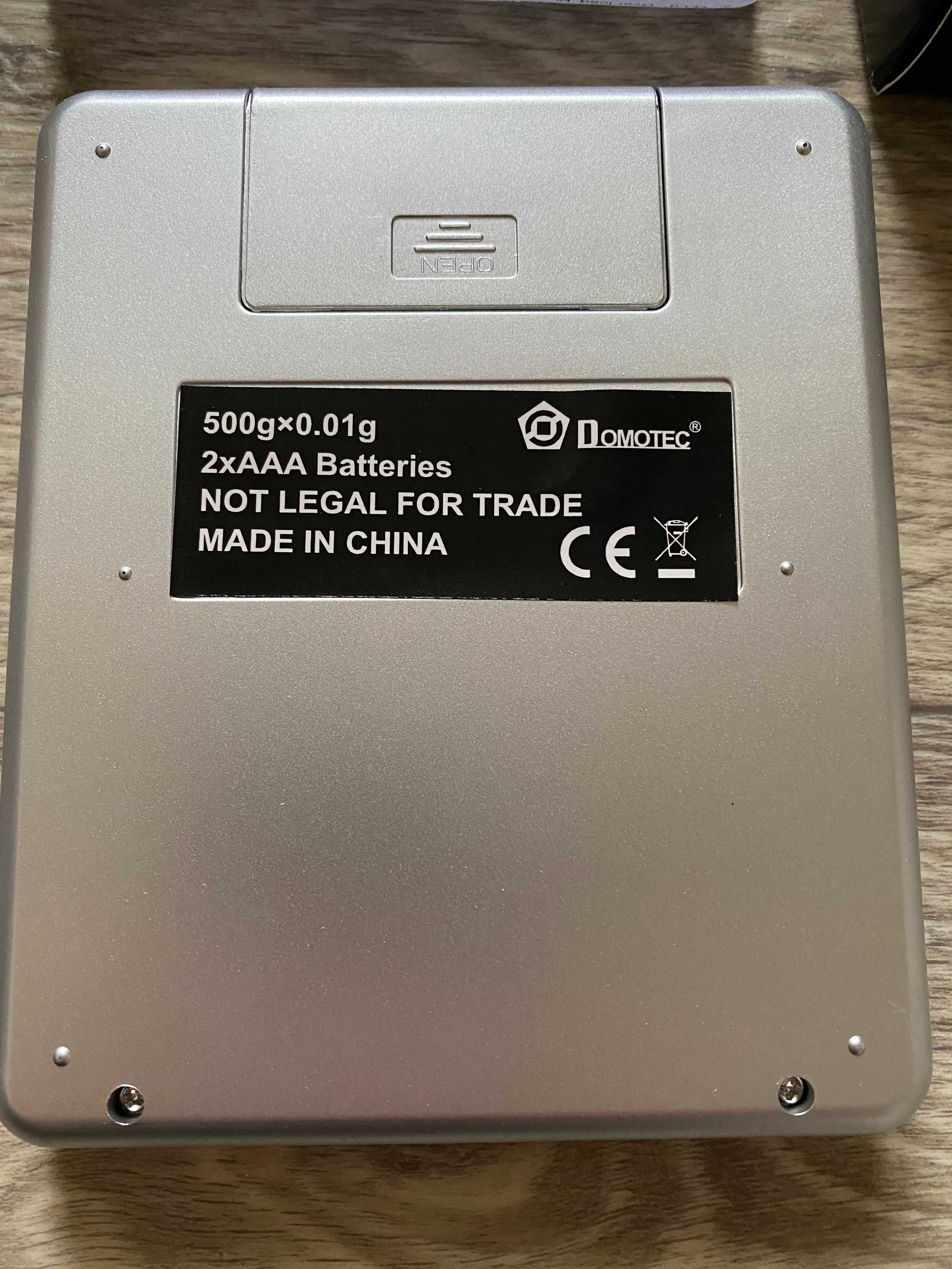 Ваги ювелірні електронні 500 гр 0,01- Domotec MS-1729B з 2 чашами