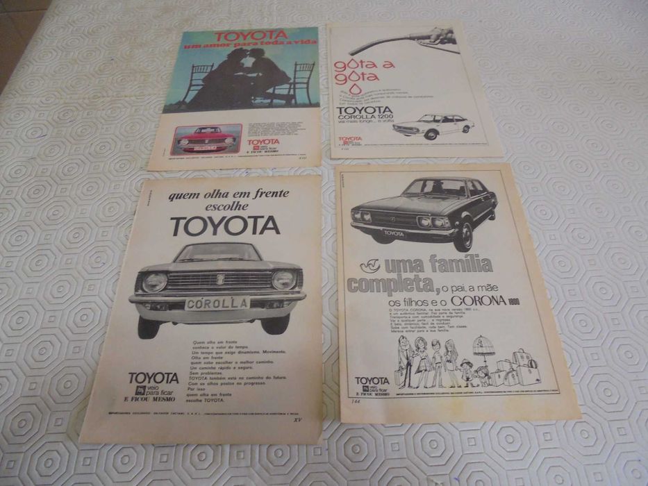 Publicidades antigas do Toyota, anos 70