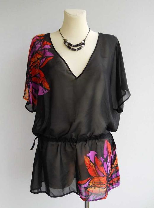 NEXT piękna indyjska cieniutka żorżetowa TUNIKA 42