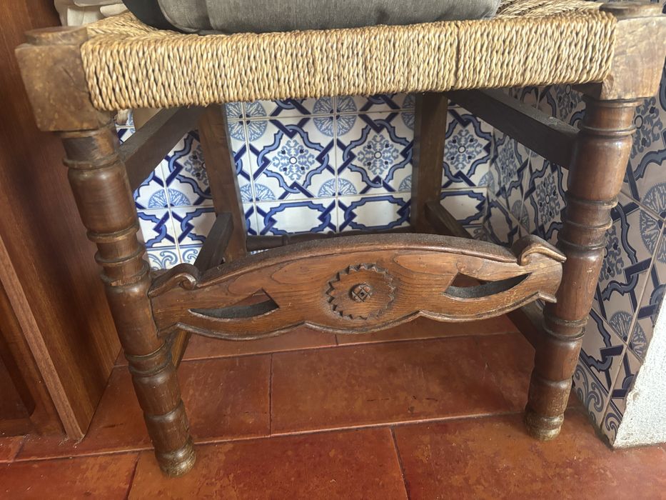 Cadeira rústica vintage