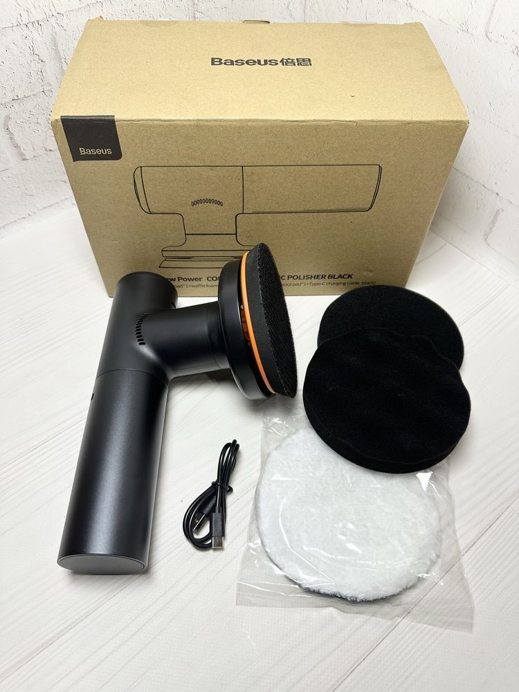 Полировочная машинка Baseus New Power Cordless Electric Polisher Black