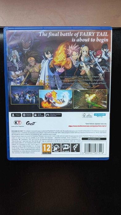 Vendo jogo Fairy Tail 2 para PlayStation 5