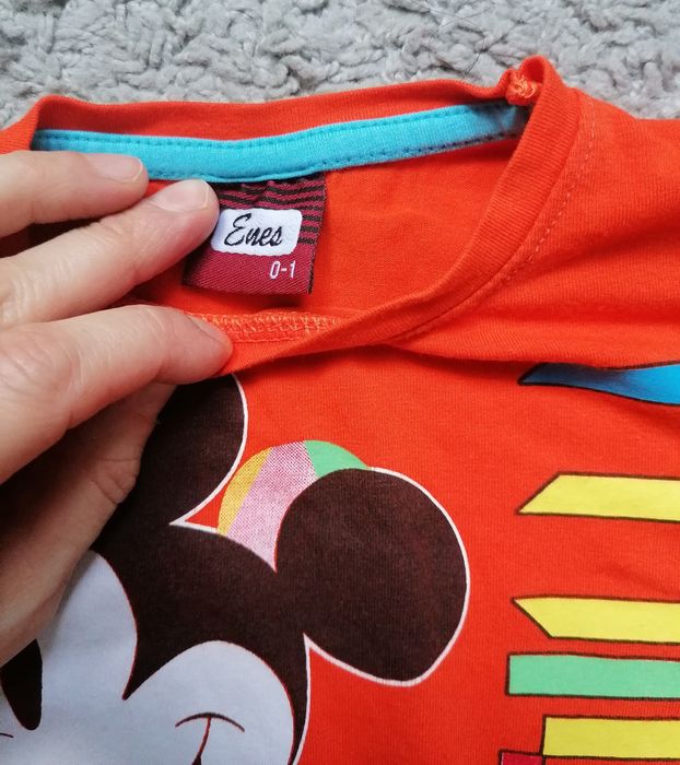 Bluzeczka pomarańczowa na długi rękaw roz 80