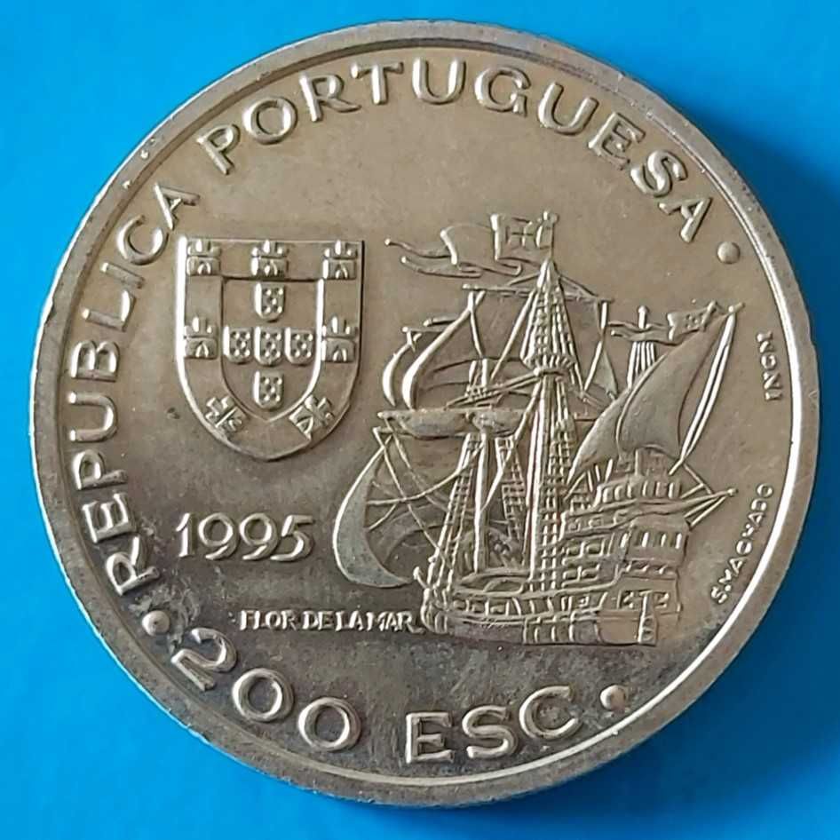 200$00 de 1995 da VI Série dos Descobrimentos - Afonso de Albuquerque
