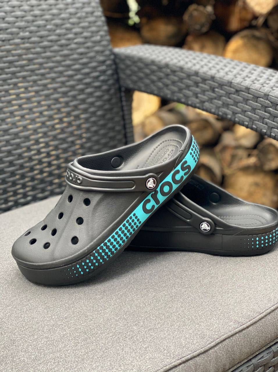 ВСЕ Размеры Crocs Bayaband Logo Motion Black. Оригинал кроксы 36-44