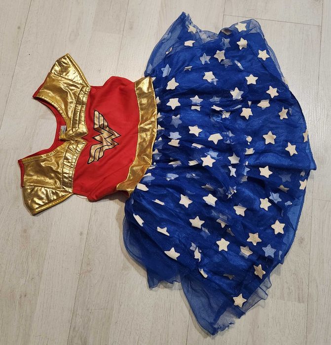 strój wonder woman superbohaterka sukienka halloween 2286