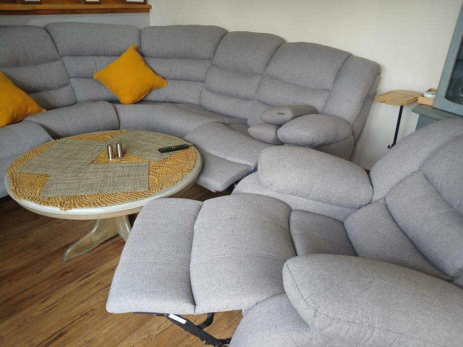 Kanapa narożna z fotelem