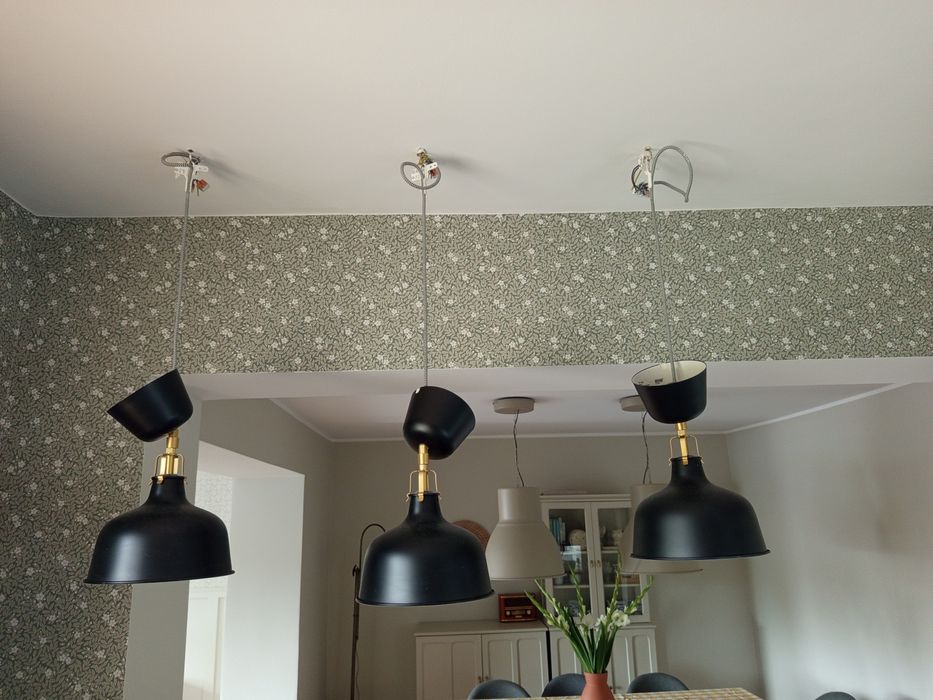 Lampy kinkiety ładne jak nowe ! Czarne Ikea kinkiet 3 sztuki